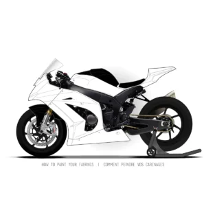 Kit déco ASD Kawasaki ZX-10R 2011/15 D1 Blanc / Noir / Vert