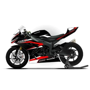 Kit déco ASD Kawasaki ZX-6R 2009/15 Noir / Rouge / Blanc