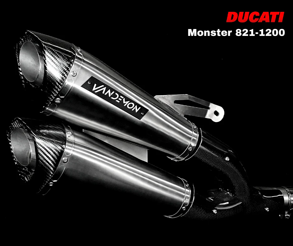 Échappement en titane Vandemon Ducati Monster 821 & 1200/1200S
