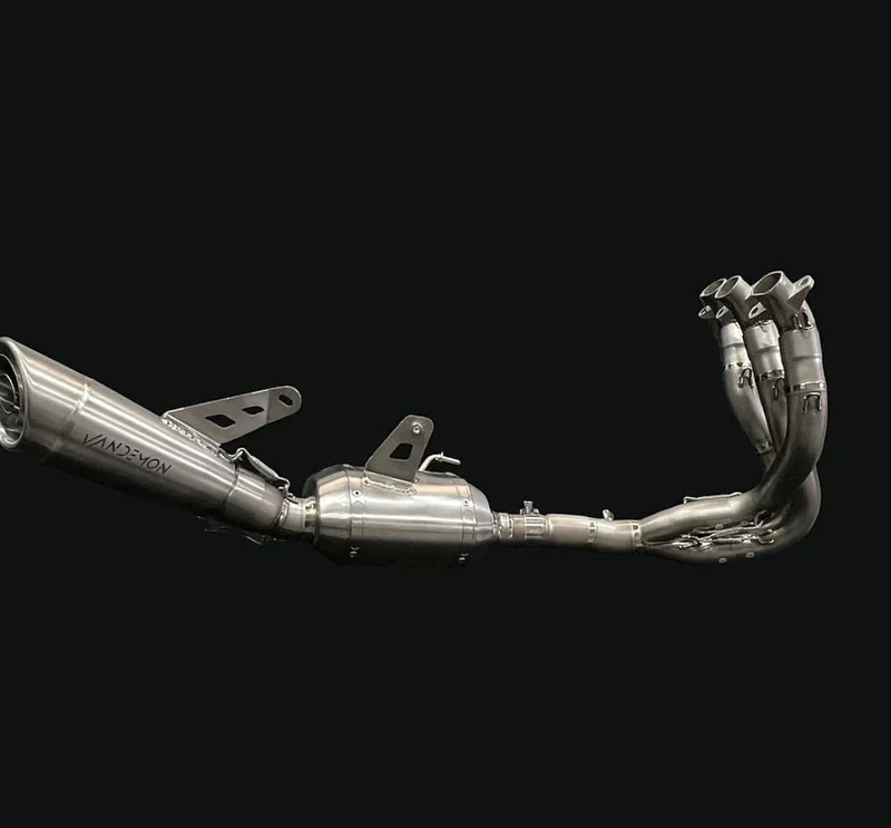 Échappement titane Slash Cut Vandemon pour Triumph Street Triple 765 S/R/RS & Moto2 (2023-2025
