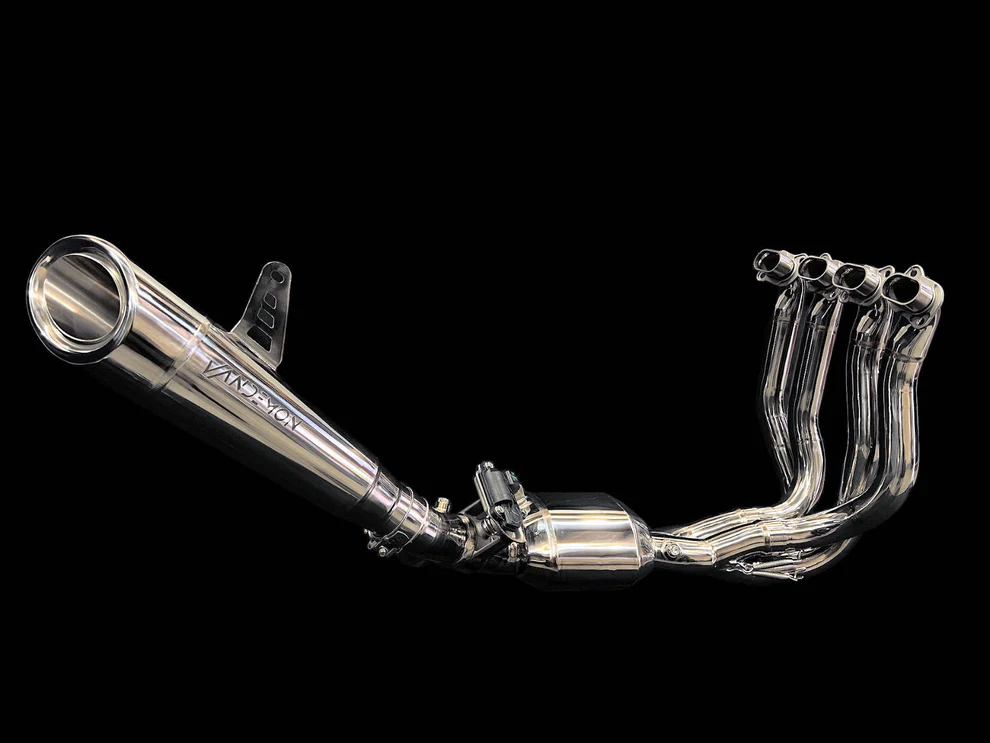 Échappement bimodal furtif en titane Vandemon avec silencieux H2R pour Kawasaki ZH2 (2020–2025)