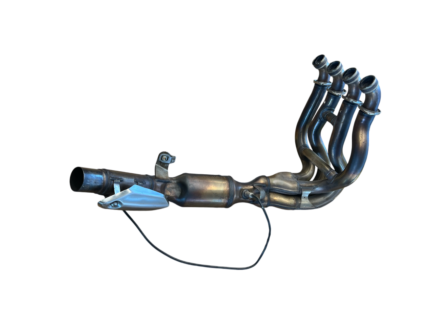 Collecteur d’échappement d’origine avec sonde lambda Kawasaki ZH2 2020 d’occasion – Contrôlé et vérifié