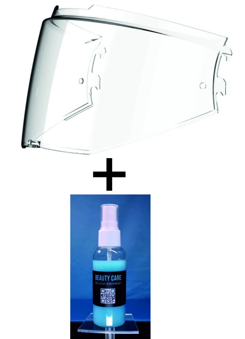 VISIÈRE TRANSPARENTE et PROTECTION LYSION INCLUSE pour LS2 ADVANT 2 / FF910 — avec PINLOCK / 100 ML – Image 4
