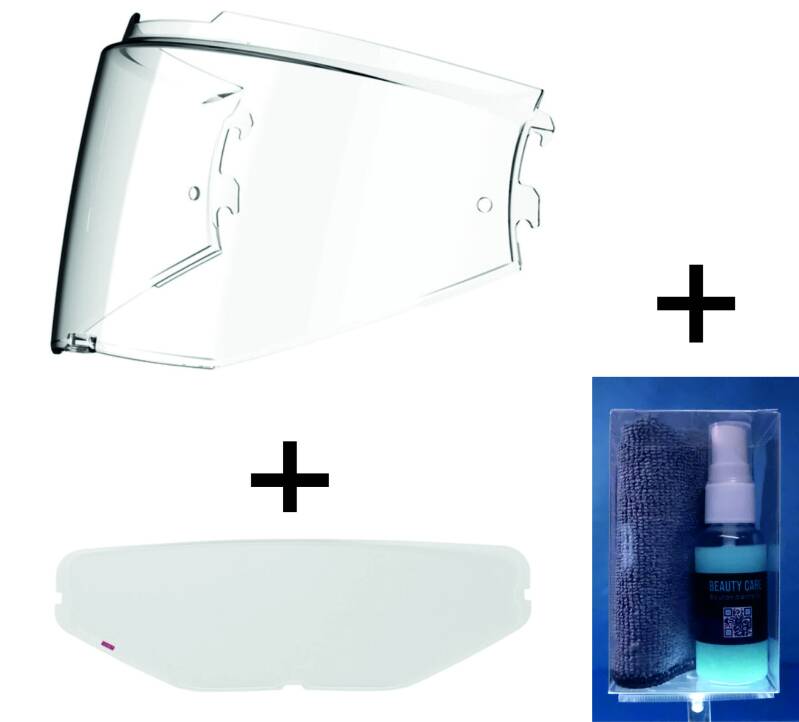 VISIÈRE TRANSPARENTE et PROTECTION LYSION INCLUSE pour LS2 ADVANT 2 / FF910 — avec PINLOCK / 100 ML – Image 6