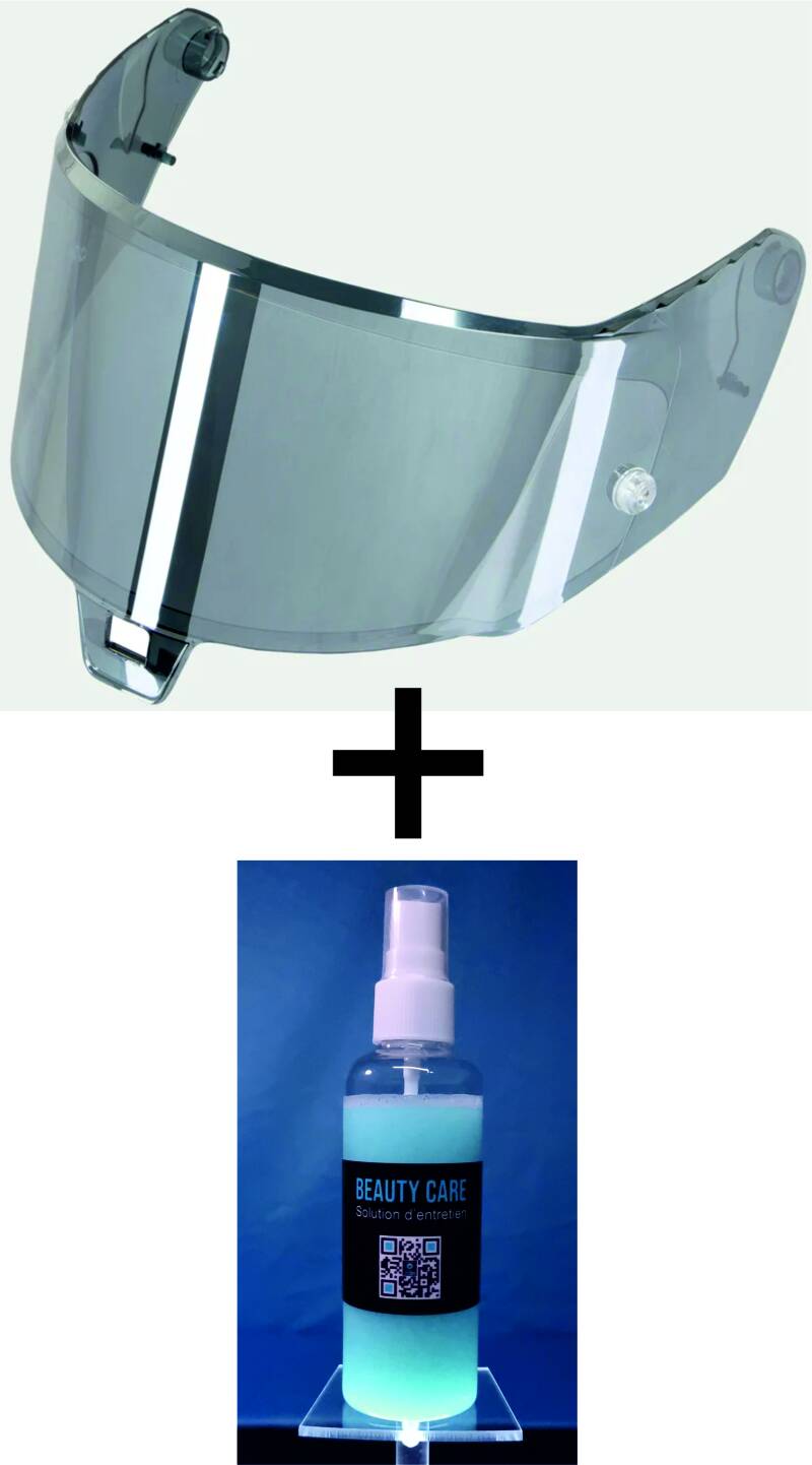 VISIÈRE IRIDIUM ARGENT et PROTECTION LYSION INCLUSE pour ALPINESTARS SUPERTECH R10 / AFHS-01 — avec PINLOCK / 100 ML – Image 4