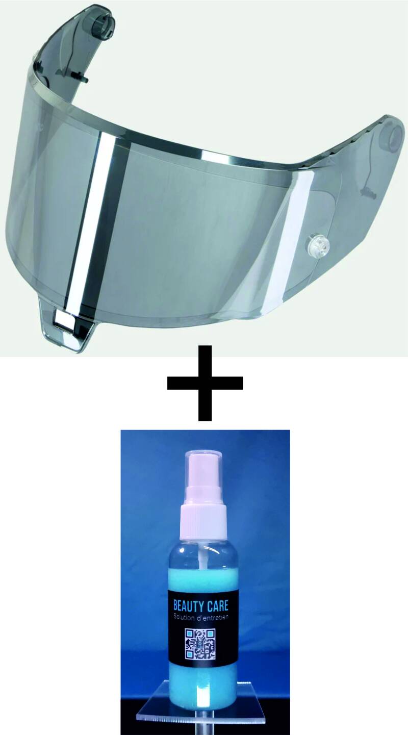 VISIÈRE IRIDIUM ARGENT et PROTECTION LYSION INCLUSE pour ALPINESTARS SUPERTECH R10 / AFHS-01 — avec PINLOCK / 100 ML – Image 3