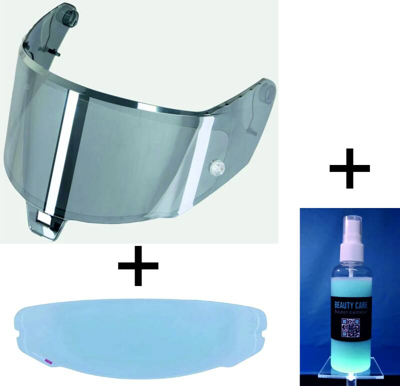 VISIÈRE IRIDIUM ARGENT et PROTECTION LYSION INCLUSE pour ALPINESTARS SUPERTECH R10 / AFHS-01 — avec PINLOCK / 100 ML – Image 8
