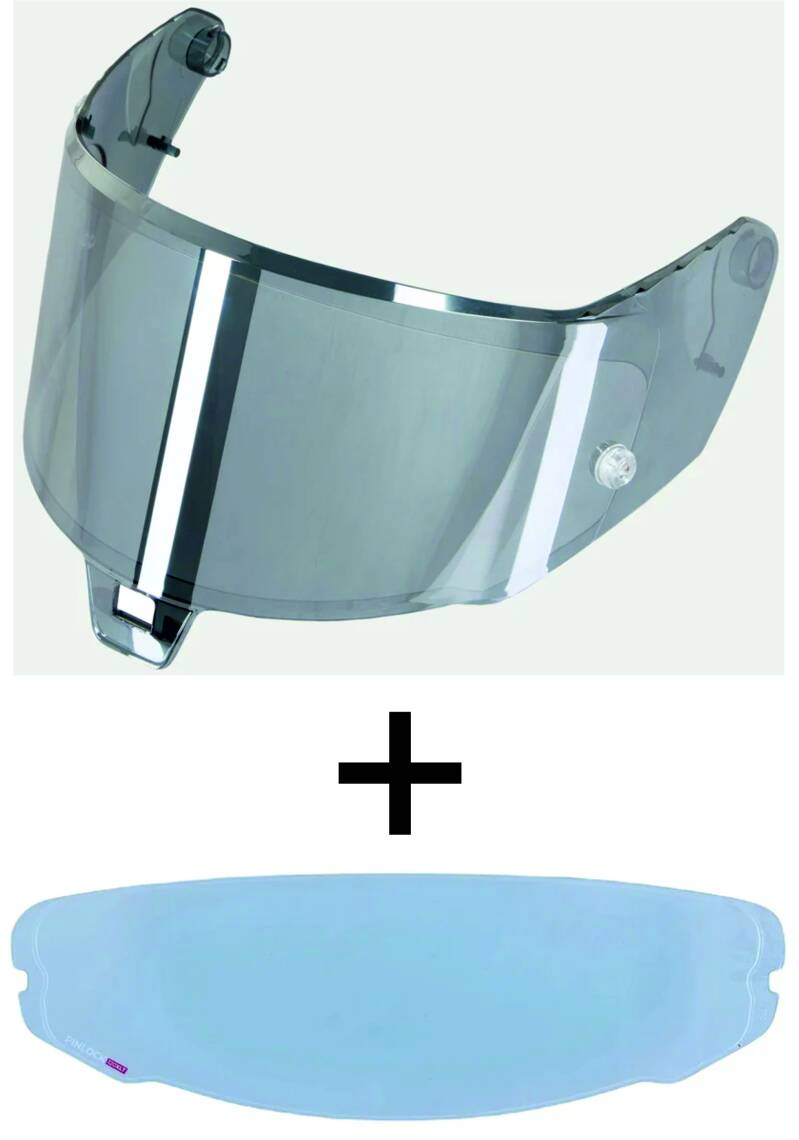 VISIÈRE IRIDIUM ARGENT et PROTECTION LYSION INCLUSE pour ALPINESTARS SUPERTECH R10 / AFHS-01 — avec PINLOCK / 100 ML – Image 5