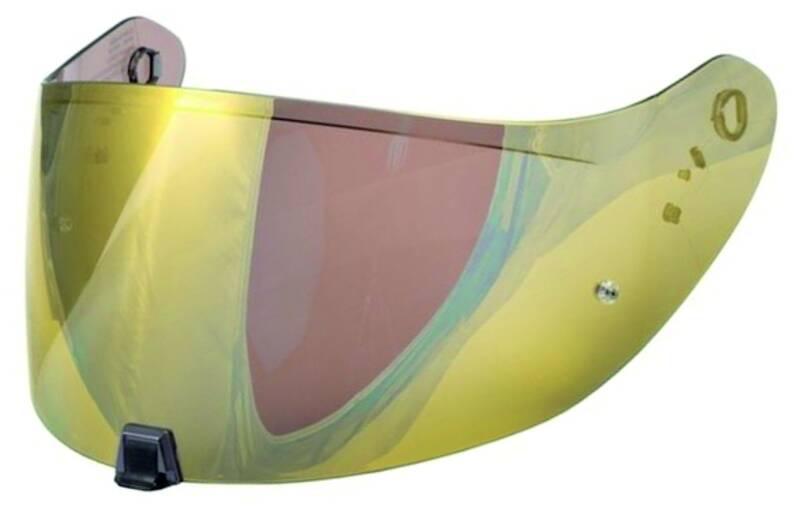 VISIÈRE IRIDIUM OR et PROTECTION LYSION INCLUSE pour SCORPION EXO R1 - 1400 - 520 - 391 / KDF-16-1