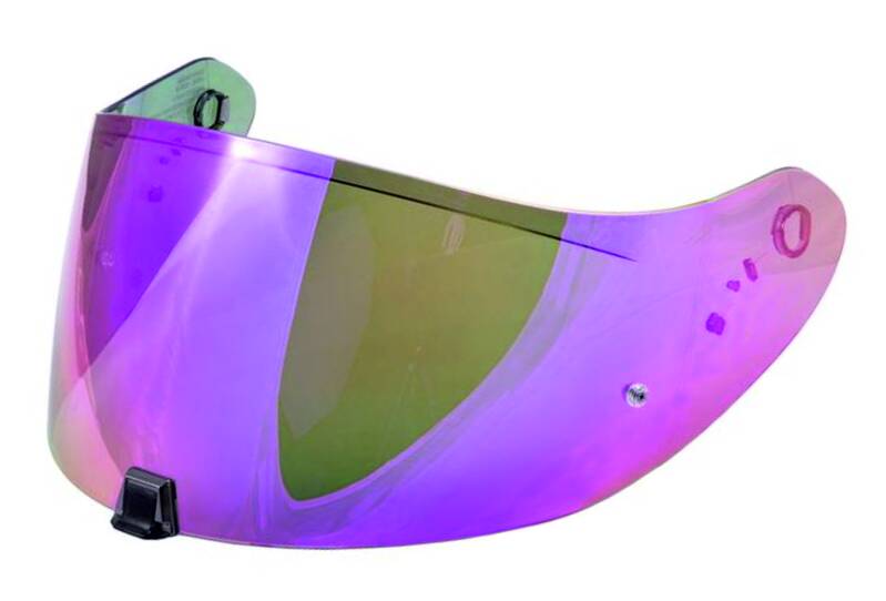VISIÈRE IRIDIUM VIOLET/ROSE et PROTECTION LYSION INCLUSE pour SCORPION EXO R1 - 1400 - 520 - 391 / KDF-16-1