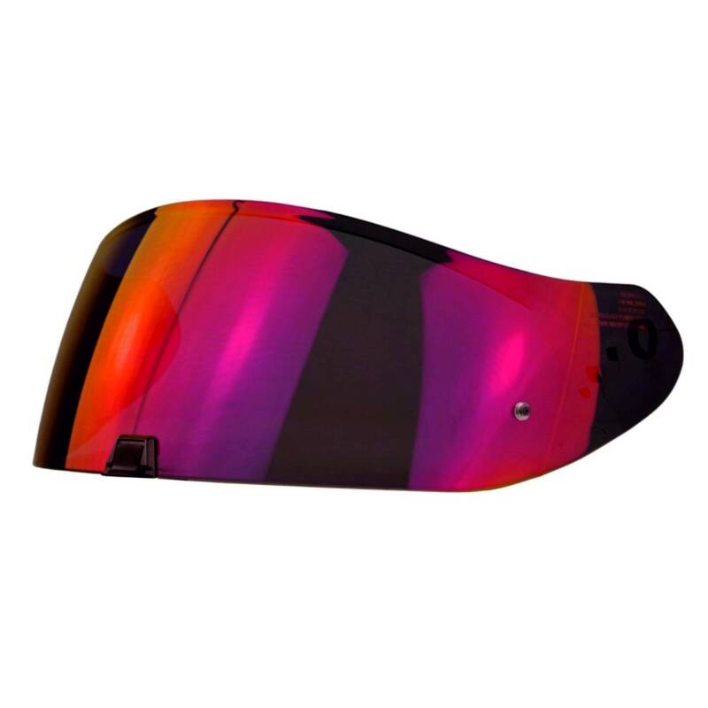 VISIÈRE IRIDIUM ROUGE et PROTECTION LYSION INCLUSE pour SCORPION EXO R1 - 1400 - 520 - 391 / KDF-16-1
