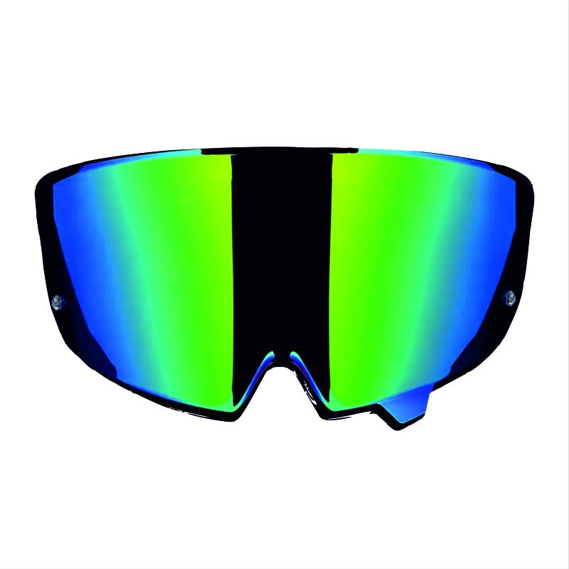 VISIÈRE IRIDIUM VERT et PROTECTION LYSION INCLUSE pour RUROC EOX