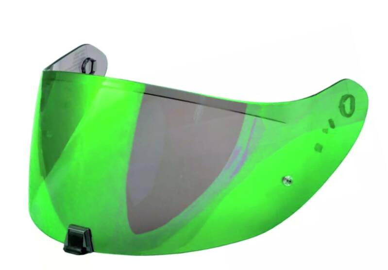 VISIÈRE IRIDIUM VERT et PROTECTION LYSION INCLUSE pour SCORPION EXO R1 - 1400 - 520 - 391 / KDF-16-1