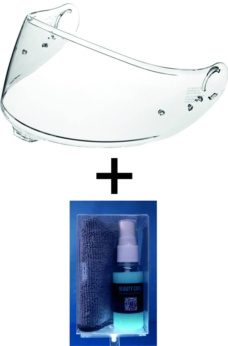 VISIÈRE TRANSPARENTE et PROTECTION LYSION INCLUSE pour SHOEI GT AIR 3 / CNS-1C — avec PINLOCK / 100 ML – Image 2