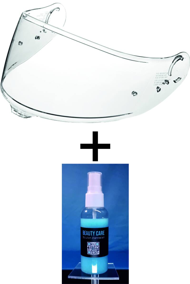 VISIÈRE TRANSPARENTE et PROTECTION LYSION INCLUSE pour SHOEI GT AIR 3 / CNS-1C — avec PINLOCK / 100 ML – Image 3