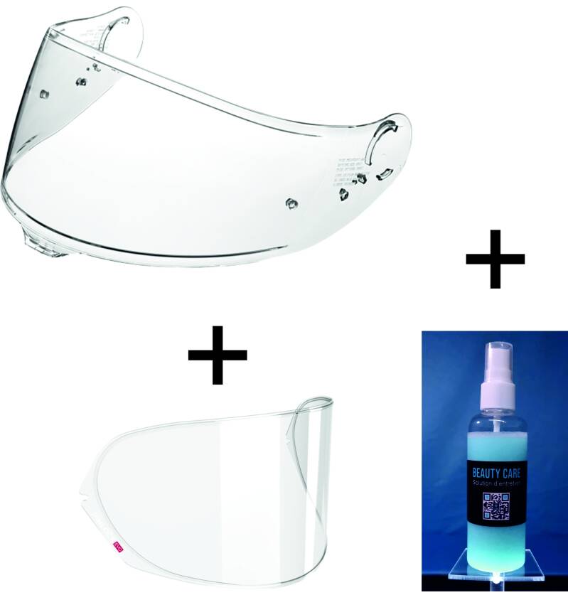 VISIÈRE TRANSPARENTE et PROTECTION LYSION INCLUSE pour SHOEI GT AIR 3 / CNS-1C — avec PINLOCK / 100 ML – Image 8