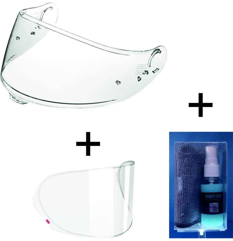 VISIÈRE TRANSPARENTE et PROTECTION LYSION INCLUSE pour SHOEI GT AIR 3 / CNS-1C — avec PINLOCK / 100 ML – Image 6