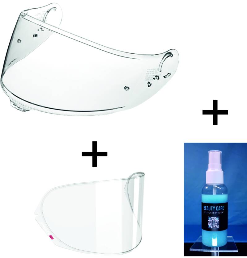 VISIÈRE TRANSPARENTE et PROTECTION LYSION INCLUSE pour SHOEI GT AIR 3 / CNS-1C — avec PINLOCK / 100 ML – Image 7