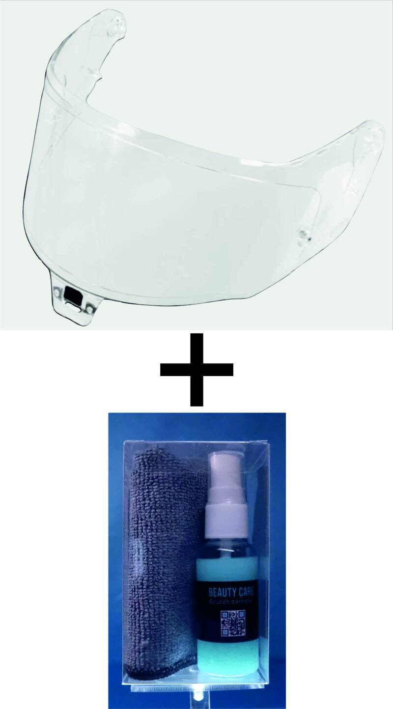 VISIÈRE TRANSPARENTE et PROTECTION LYSION INCLUSE pour ALPINESTARS SUPERTECH R10 / AFHS-01 — avec PINLOCK / 100 ML – Image 2