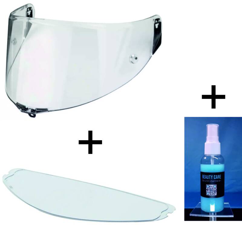 VISIÈRE TRANSPARENTE et PROTECTION LYSION INCLUSE pour AGV PISTA GP RR - PISTA GP R - CORSA R - MPLK — sans PINLOCK / 100 ML – Image 7