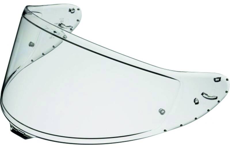 VISIÈRE TRANSPARENTE et PROTECTION LYSION INCLUSE pour SHOEI X-SPR PRO - NXR2 / CWR-F2 - CWF-F2R — Pour TEAR OFF / avec PINLOCK / 100 ML